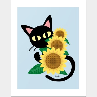 Whim with Sunflower Posters and Art